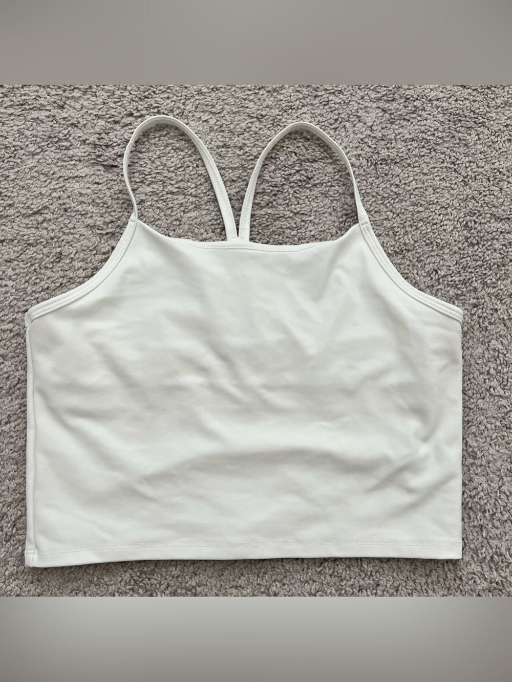 Old Navy Active Powersoft White Racerback Sports Bra